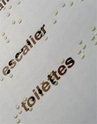 Signal&eacute;tique Braille (s&eacute;rigraphie)